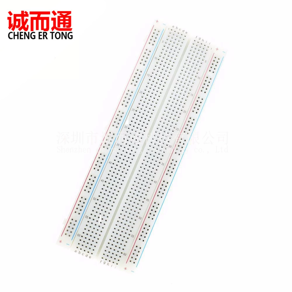 MB-102 Макетная плата с 830 отверстиями, Экспериментальная плата, универсальная плата 165X55X10MM