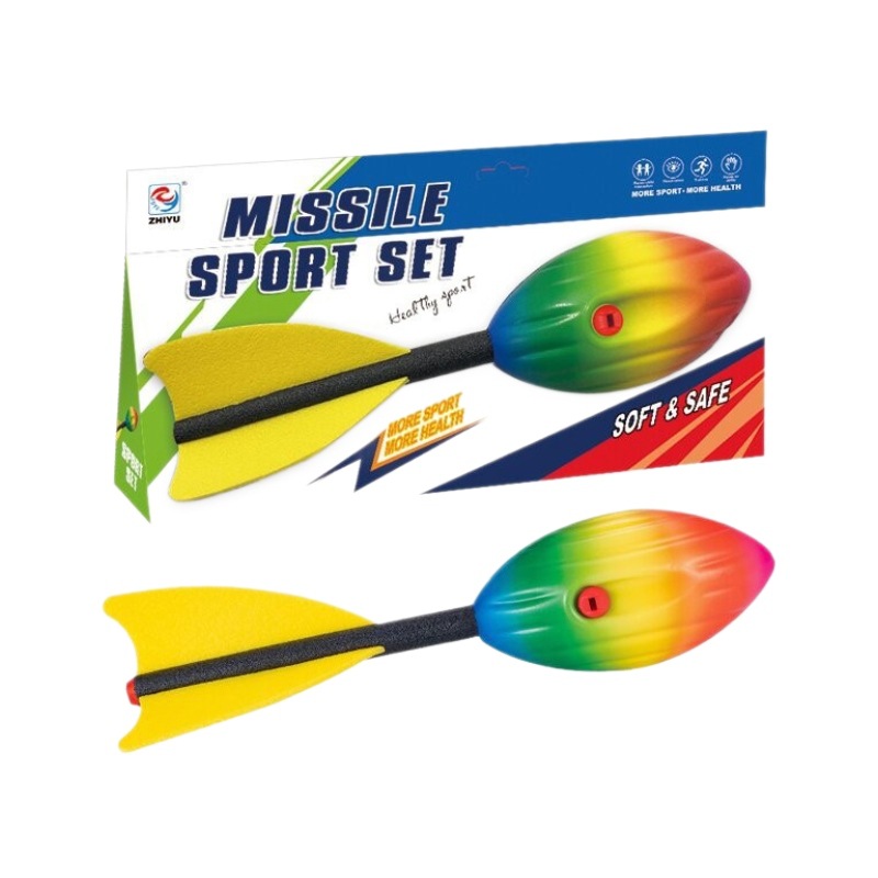 proyectiles arco iris pu bala con silbato juegos padres-hijos mano al aire libre arrojando playa interactiva fábrica de juguetes de vuelo al por mayor