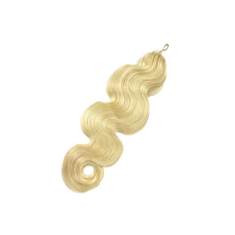 Extensiones Crochet de Cabello Humano Real, Tejido a Mano, para Mujer