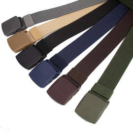 跨境代发战术编织腰带男款帆布尼龙皮带男士高级感配饰弹力裤带