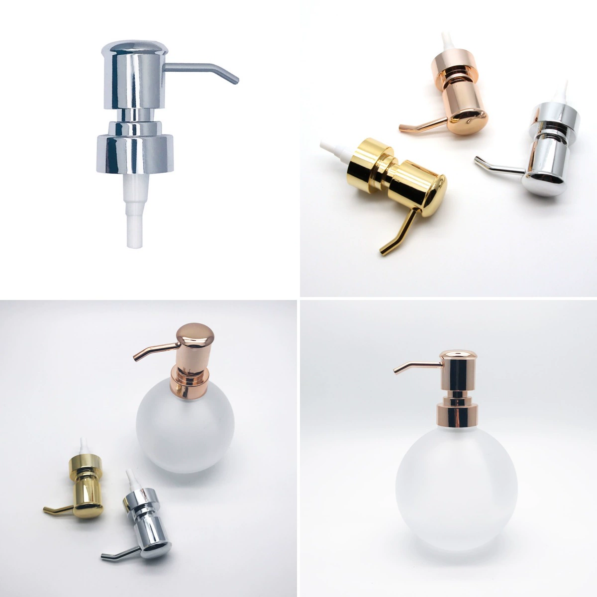 Новая компрессионная головка насоса жидкое дезинфицирующее средство для рук насадка пластиковая гальваника для косметической бутылки бутылка щелочная головка