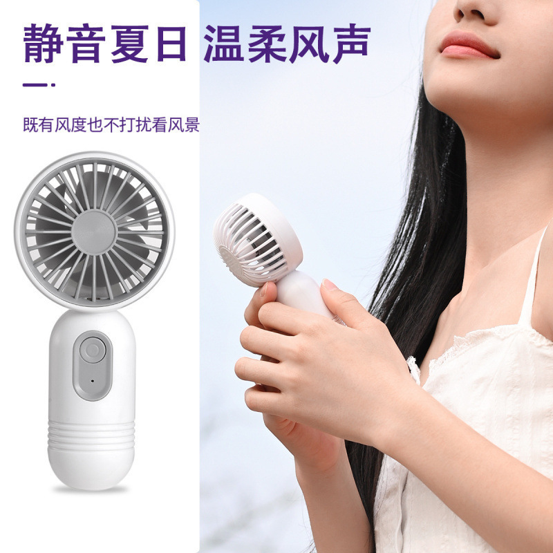 国境を越えた人気のミニハンドヘルド小型ファン USB 充電ファン 3 スピード強風充電ポータブル Amazon 小さなギフト|undefined