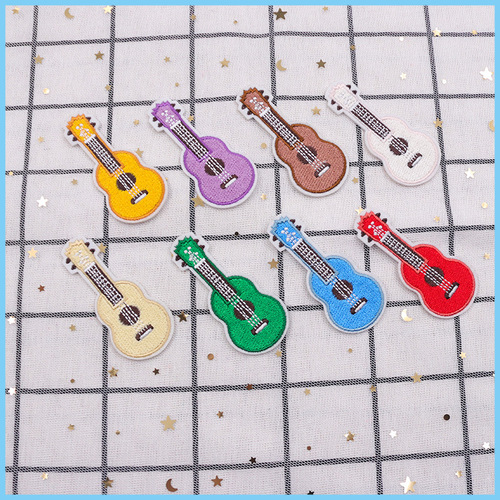 Minghao cross-border color guitar embroidery cloth patch combination set cute patch patch embroidery seal decorative patch