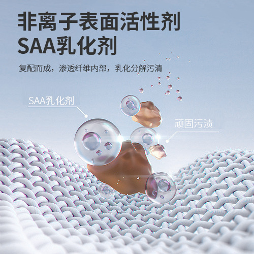 Non-ionic fabric penetrating emulsifier collar cleaner to remove butter stains, white mold remover, spotless stain remover