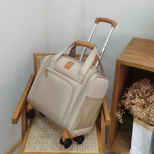 Oxford Cloth Luggage 16inch Small Boarding Suitcase Children's Trolley Case Wear-Resistant Canvas Bag Waterproof Travel Luggage Bag