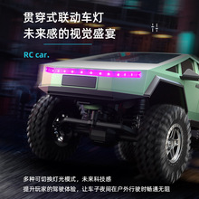YDJ跨境新款仿真特斯拉大脚越野车无线遥控充电男孩玩具RC遥控车