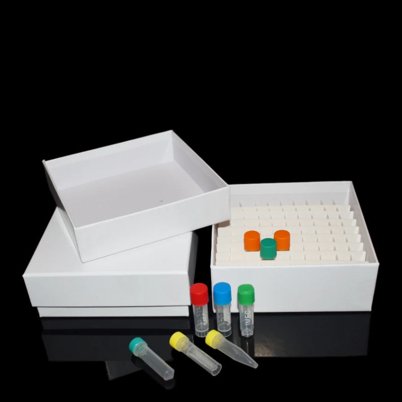 for export paper freezer box 81 grid flip cell freezing box paper box waterproof centrifuge tube