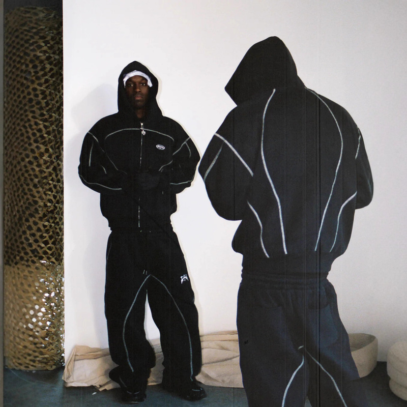 Cross-Border Winter American Fashion Trendy Loose Y2K Sweatshirt Hip-Hop Street Wear Men's and Women's Zipper Hooded Sports Suit