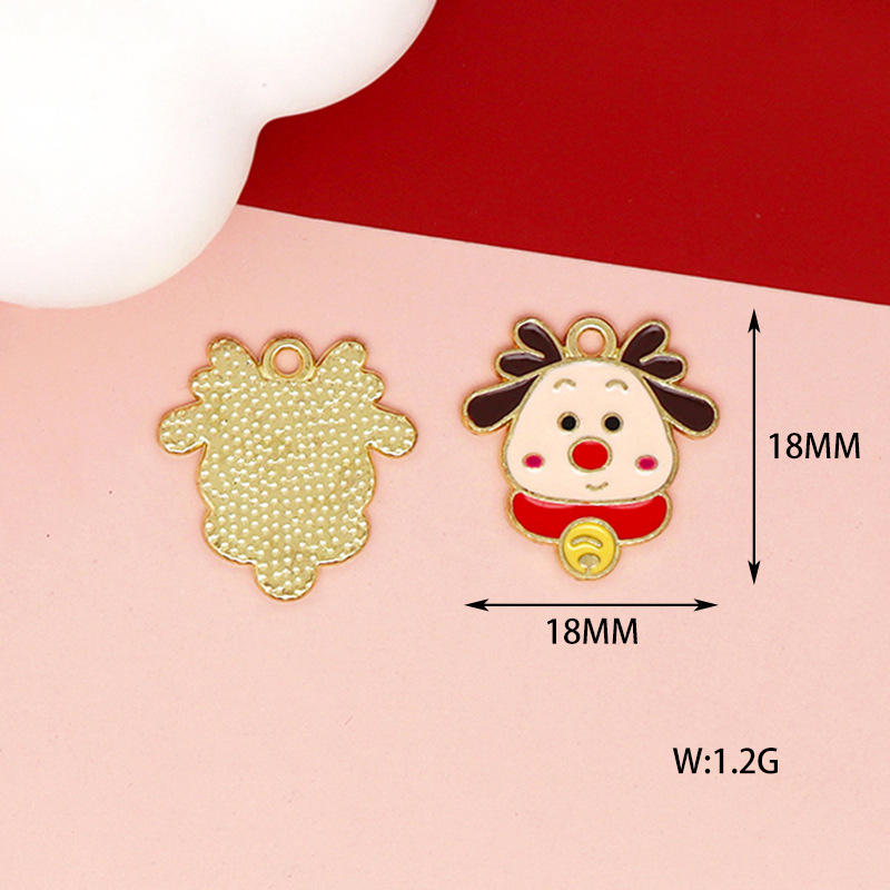 16g Weight Pendant Jewelry Making Type 14*19mm, 15*16mm, 18*18mm Jewelry Making Size DIY Jewelry Accessories Classification 10 PCS/Package Quantity Alloy Material Christmas Festival Bell, Snowman, Elk Pattern Enamel Design Cartoon Style, Cute Style 10 PCS/Package 14*19mm 15*16mm 18*18mm Alloy Bell Snowman Elk Pendant 5