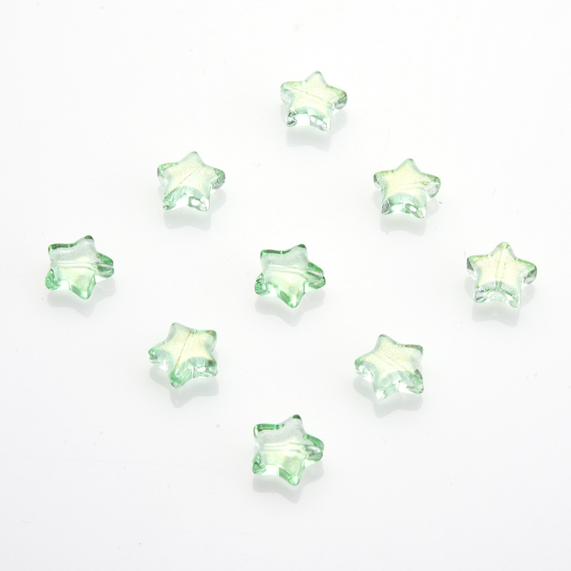 50 Pièces/Paquet 10*10mm Trou 1~1.9mm Verre Star Perles display picture 11
