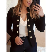 I 43578 Button Decor Suit �ſ�װ��С��װ����ͨŷ����