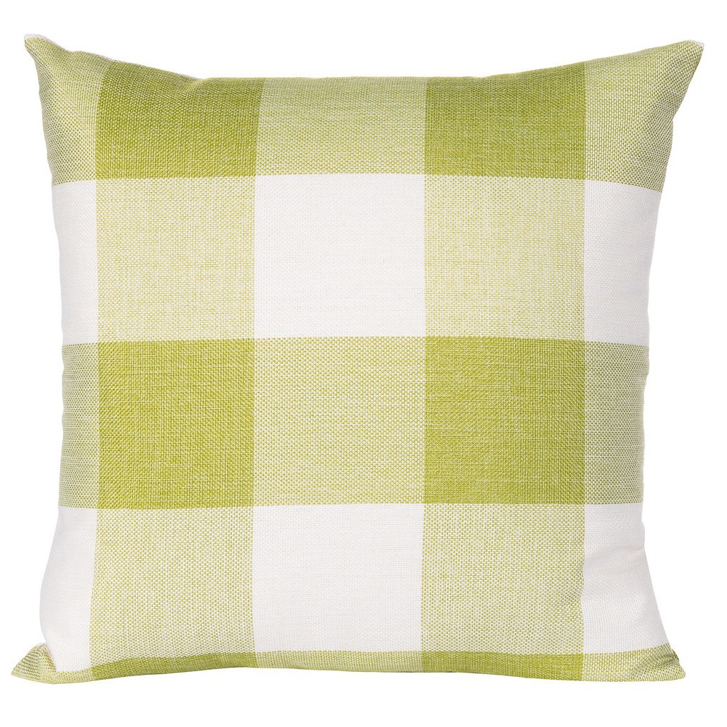 Liza. GREEN LARGE CHECK