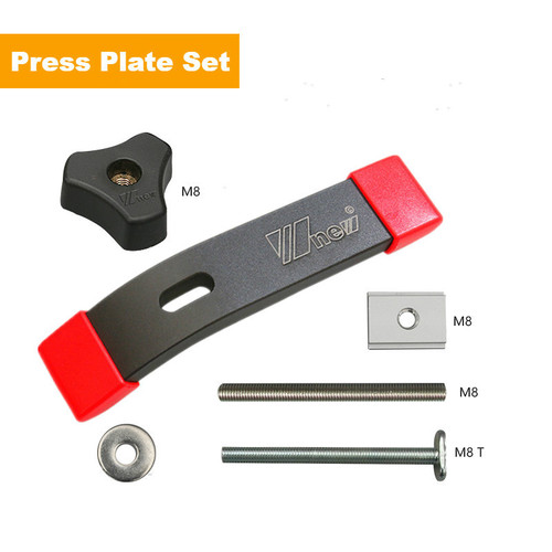 Woodworking pressure plate pressure block flip DIY circular saw T screw T slider handle slide chute woodworking T slot