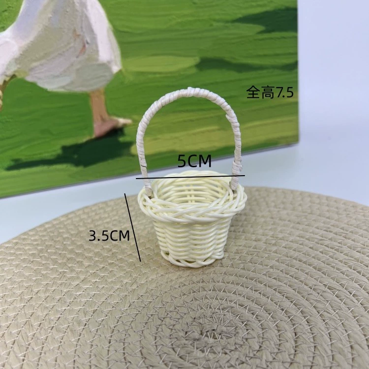 Винтажная лоза манга мини-корзина настенная корзина игрушка украшения аксессуары фото реквизит декор