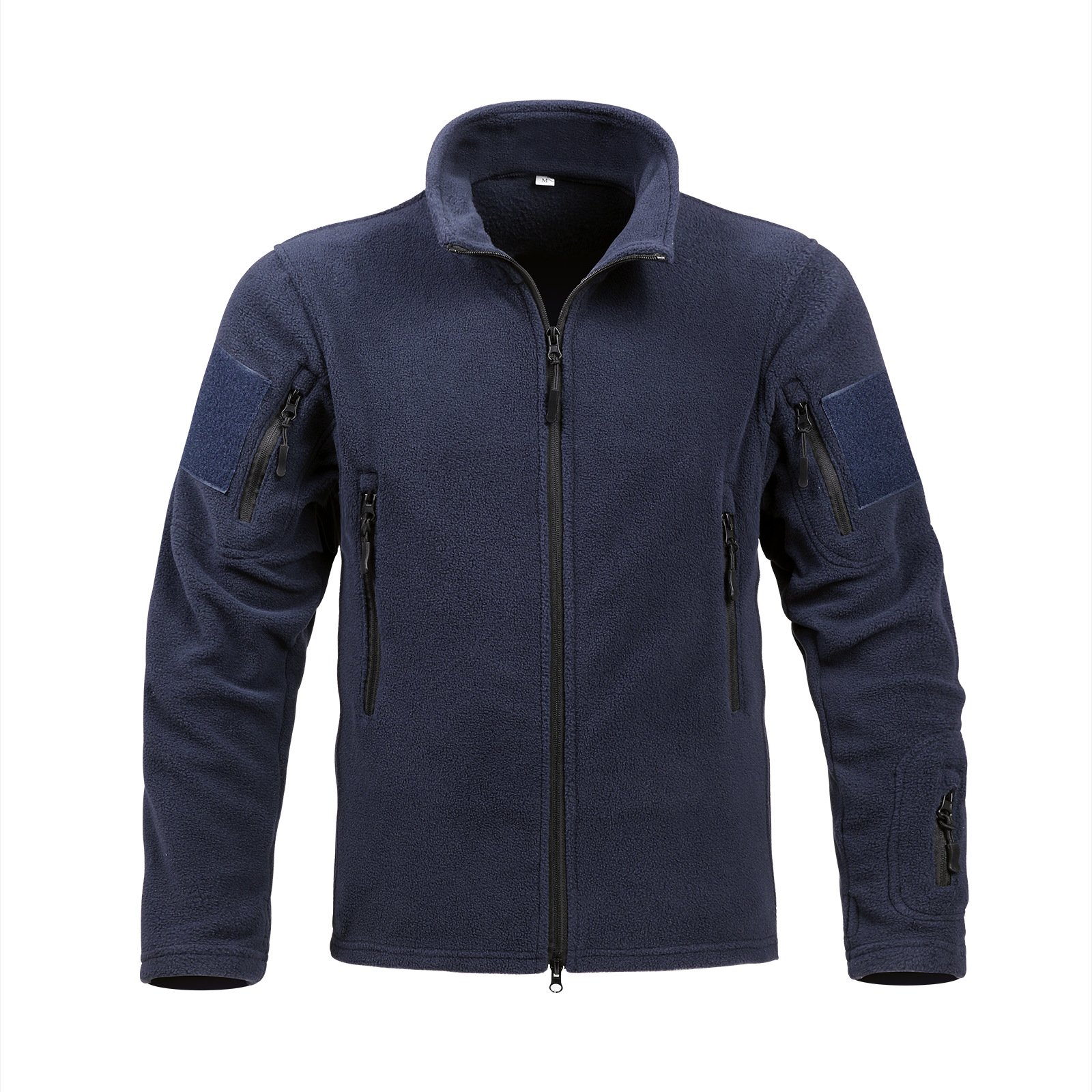 Táctica transfronteriza al aire libre de cuello vertical chaqueta de terciopelo para hombre calentamiento revestimiento antifrío chaqueta cardigán chaqueta exterior
