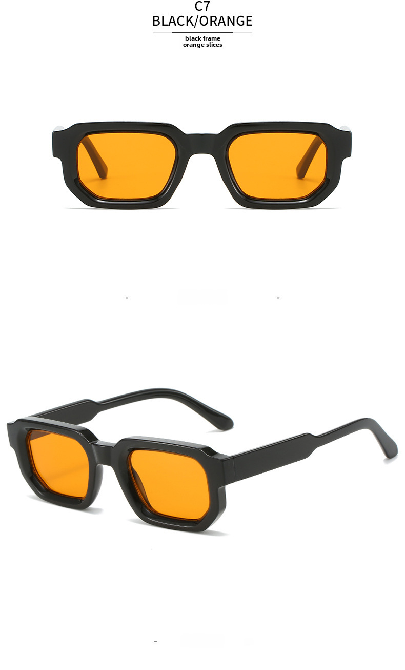 2023 cross-border box Sunglasses European and American vintage square thick small frame fashion Sunglasses female Sunglasses_voghion.com