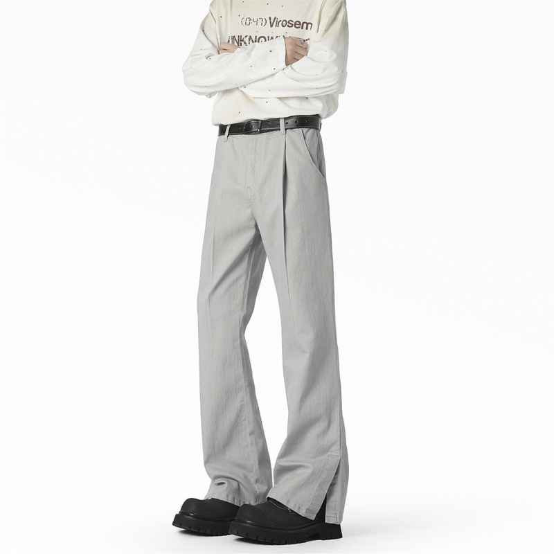 Spring and Summer Casual Straight-Leg Jeans, Fitness Sports Pants, Men's Loose-Fitting, Cool and Breathable Outdoor Long Pants, Unisex