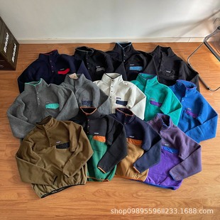 Pat @ Bata Outdoor Cross-border Japanese Contrast Splicing Collar Fleece Wei Yi Jacket for Men and Women 580