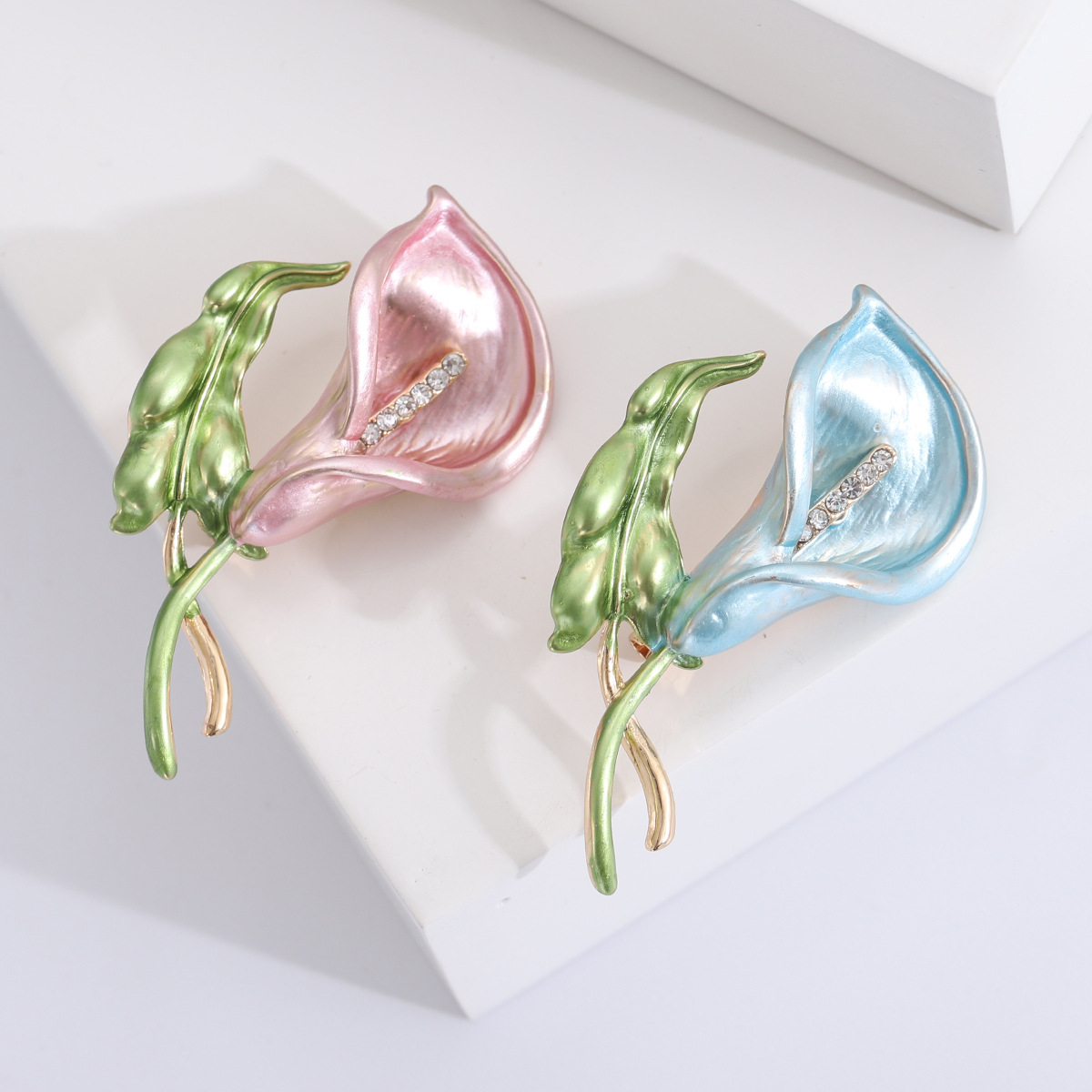 Korean-style Enamel Oil Drop Morning-glory Brooch Women's Suit High-end Sweater Jewelry Plant Flower Fashion Clothing Pin
