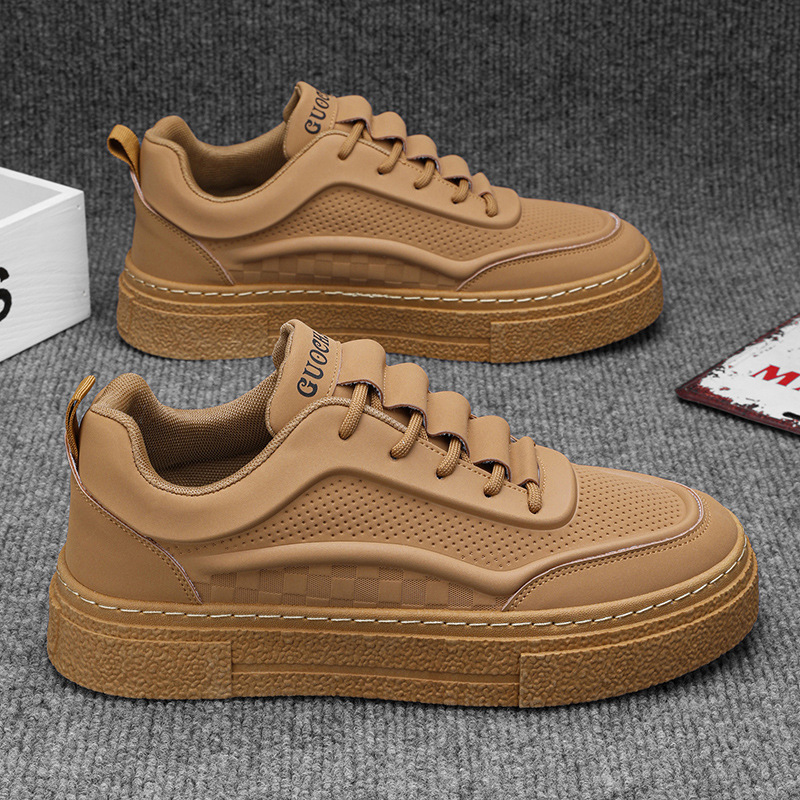 Zapatos de hombre negro puro otoño cocina trabajo especial zapatos de cuero impermeable para hombres zapatos de skate antideslizante