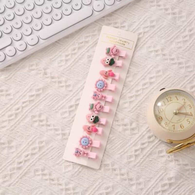 La horquilla del bebé de los niños no duele el cabello clip de pico de pato lado de la niña horquilla rota coreano lindo flequillo clip al por mayor