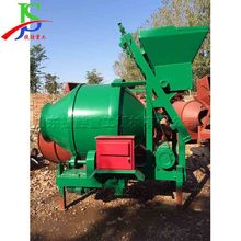 动式半干硬性混凝土搅拌机建筑工地道路搅料机14号槽钢底盘拌料机