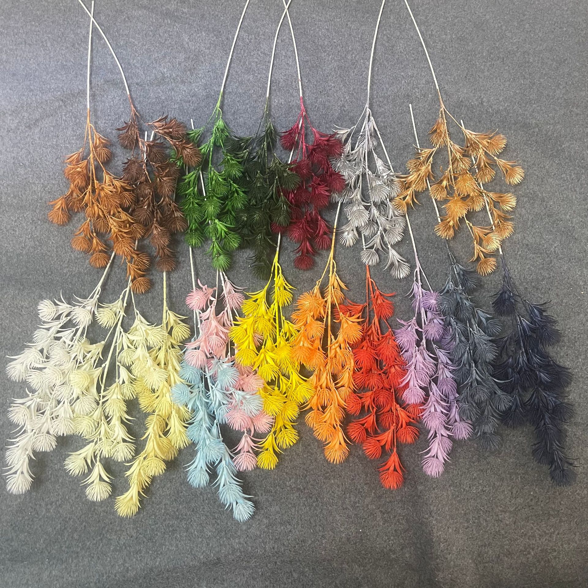 Wedding simulation flower materials, happy fruit simulation flowers, wedding hall floral arrangements, floral decoration