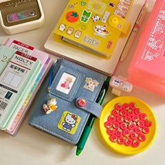 デニムm 5のルーズリーフの手帳のカード帳の学生は星の小さいカードを追いかけて高顔の値を収めることができます。