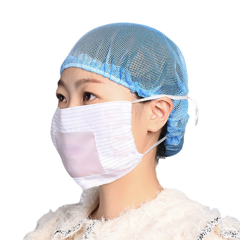 厂家批发一次性口罩防静电无尘透气防尘无尘车间实验室专用