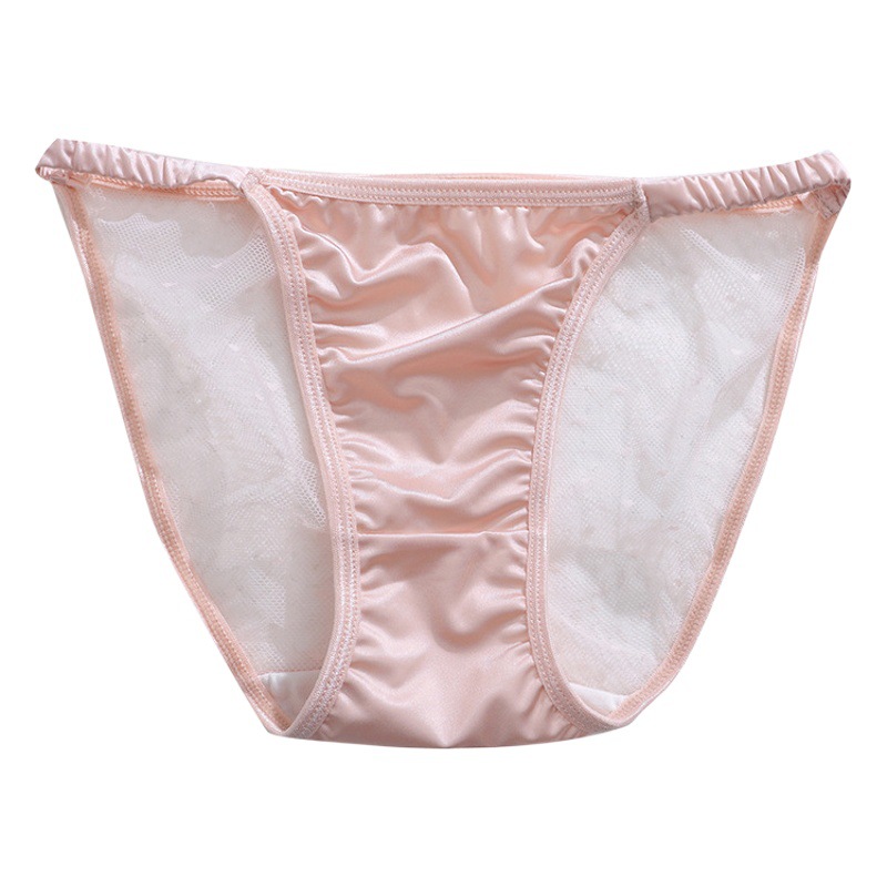 Nuevo estilo de ropa interior sexy encaje sin costuras de algodón entrepierna delgada transpirable Mediados de cintura sin costuras cómodos calzoncillos de las mujeres