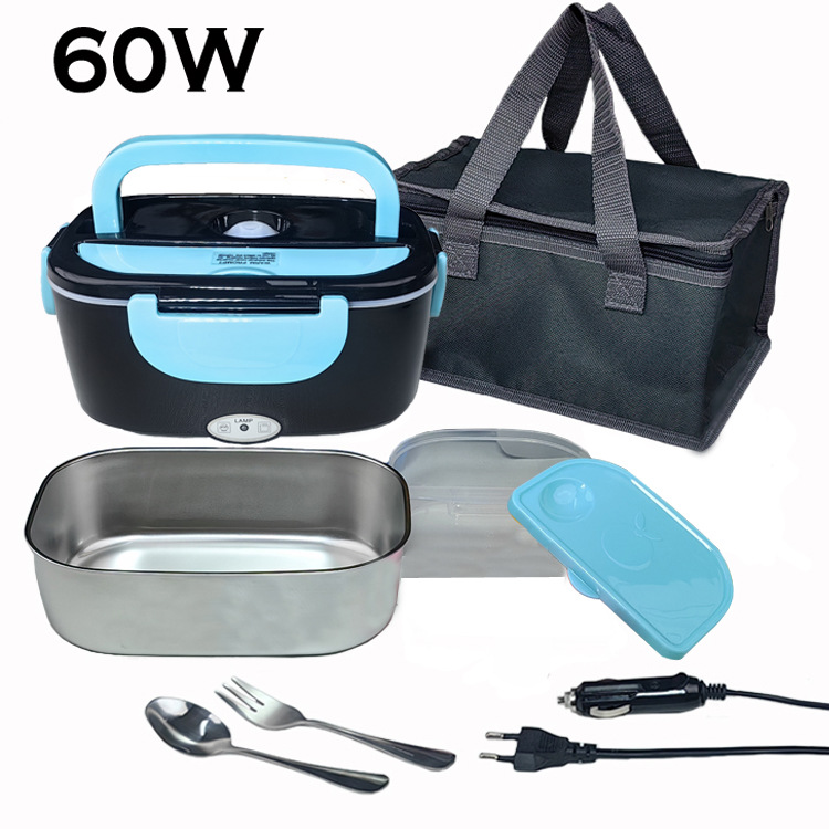 Amazon Home Car 60W Fiambrera eléctrica Aislamiento automático 1.5L Capacidad Fiambrera eléctrica enchufable Regalo