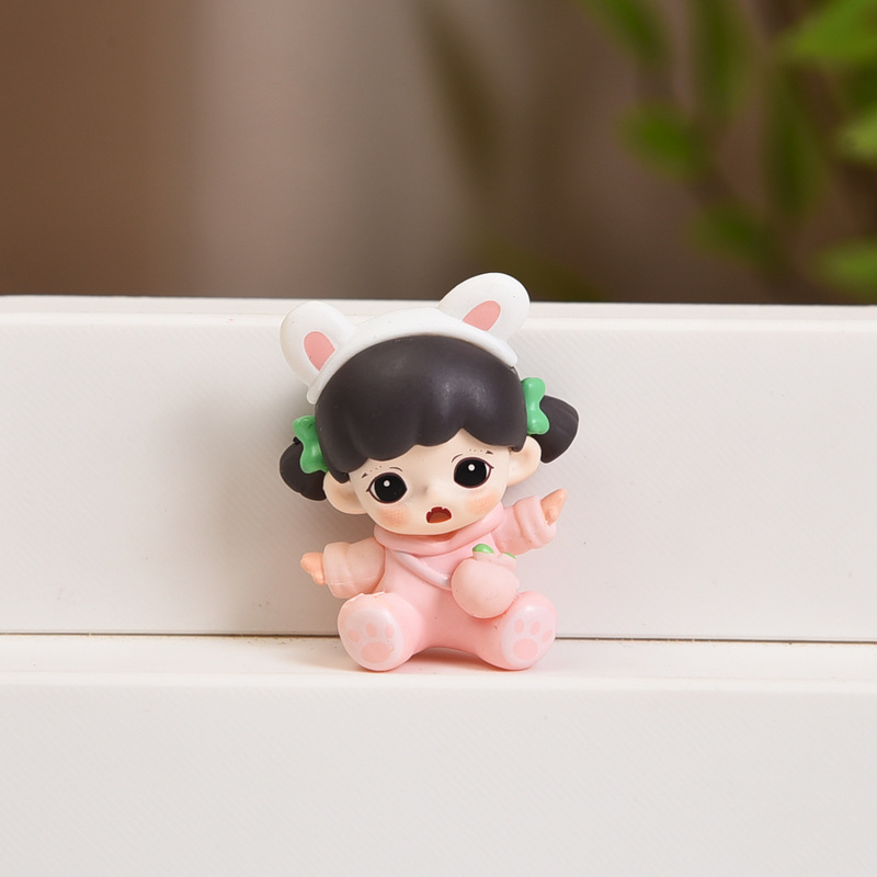 バブルマートシスターシリーズかわいいベビーフィギュアブラインドボックスおもちゃ diy 携帯電話チェーンキーホルダージュエリーペンダント|undefined