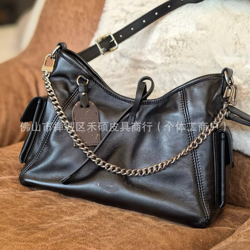 Cross-Border Black Warrior Popular 2025 Trendy Fashion Biker-Style Large-Capacity Shoulder Bag Black Warrior Versatile Tote Bag Cross-Border Black Warrior Popular 2025 Trendy Fashion Biker-Style Large-Capacity Shoulder Bag Black Warrior Versatile Tote Bag
