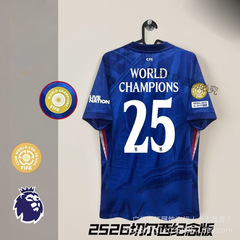 25 チャンピオンズ エディション チェルシー ホーム アウェイ ジャージ エンツォ パーマー ファン プレーヤー エディション ワールド カップ 子供用サッカー ユニフォーム