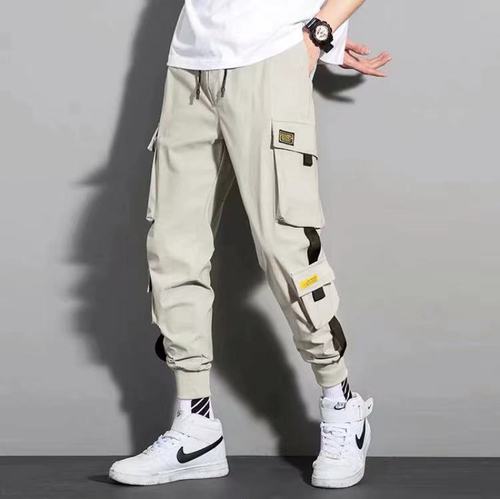 Men's work pants summer thin working pants men's fat loose large size sports pants men's casual pants 