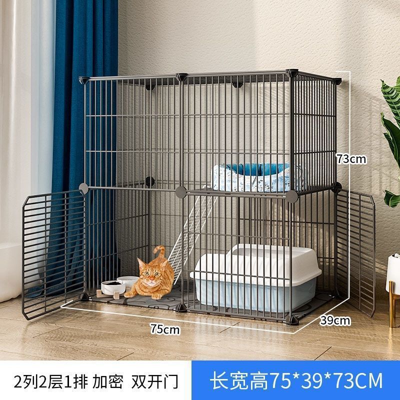 Jaula de gato super grande espacio libre de doble capa gato Villa gato mascota gato casa gato Casa Grande no inodoro integrado
