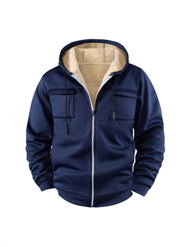 2025 Large Size Cross-Border Export Jacket Men's Autumn and Winter Sports Outdoor Hooded Soft Shell Windproof Jacket Fleece-Lined and Thickeneded 2025 Large Size Cross-Border Export Jacket Men's Autumn and Winter Sports Outdoor Hooded Soft Shell Windproof Jacket Fleece-Lined and Thickeneded