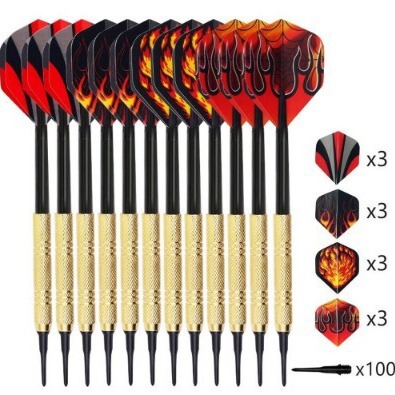 14g soft darts plastic rod shaft leisure entertainment 12 complete darts +100 dart tips +12 wings 14g soft darts plastic rod shaft leisure entertainment 12 complete darts +100 dart tips +12 wings