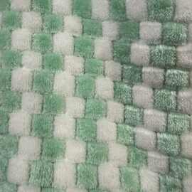 法兰绒提花毛绒布料服装玩具家纺抱枕鞋帽面料