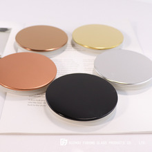 多色时尚91mm仿锌合金蜡烛杯盖子简约磨砂摆件杯diy烛罐容器盖