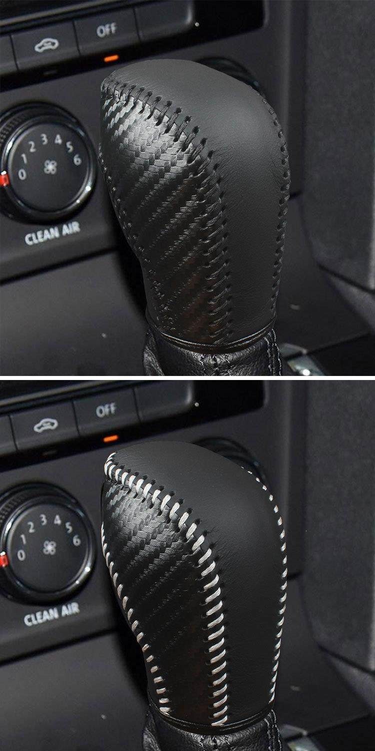 Suitable for Volkswagen Sagitar gear shift cover, genuine leather for Lavida, Magotan, CC, Passat, POLO, Tiguan, Golf