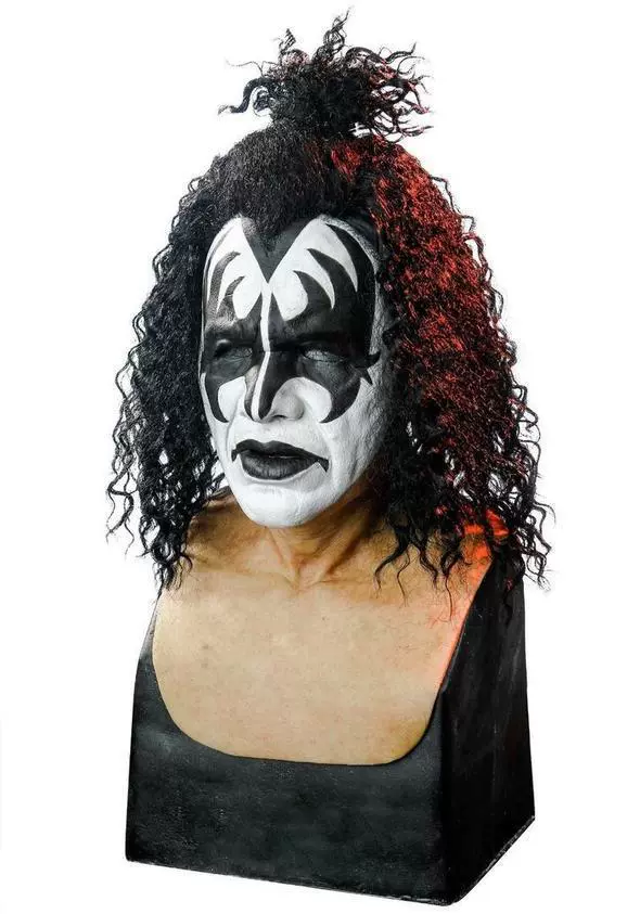 Cross -border band lead singer KISS Jean Simmons mask head hover Halloween horror crazy music festival prop