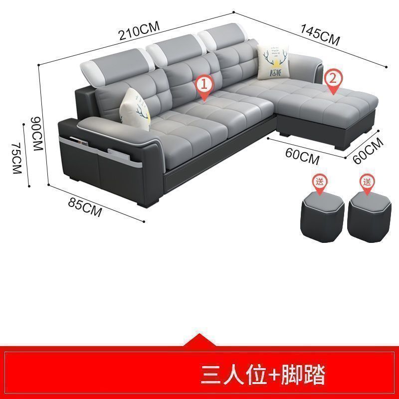 布ソファーセットの賃貸住宅の小戸型現代客間家具がシンプルで折り畳み可能な布芸ソファー両用|undefined