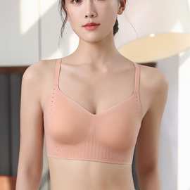 G01#新品尾货文胸固定乳胶兔耳薄杯果冻防滑透气排扣款内衣包邮