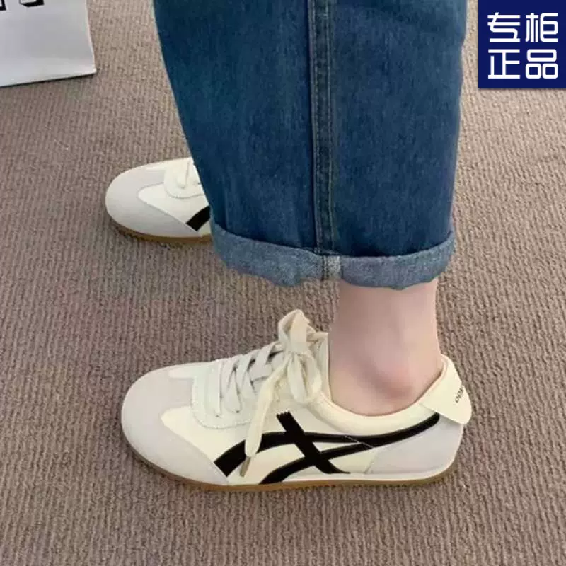 运动鞋轻便休闲德训鞋女软底单鞋复古鞋2025年春季新款平底阿甘鞋