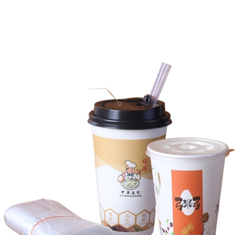 粥杯一次性商用带盖早餐店豆浆杯家用便携外带粥稀饭打包杯子|undefined