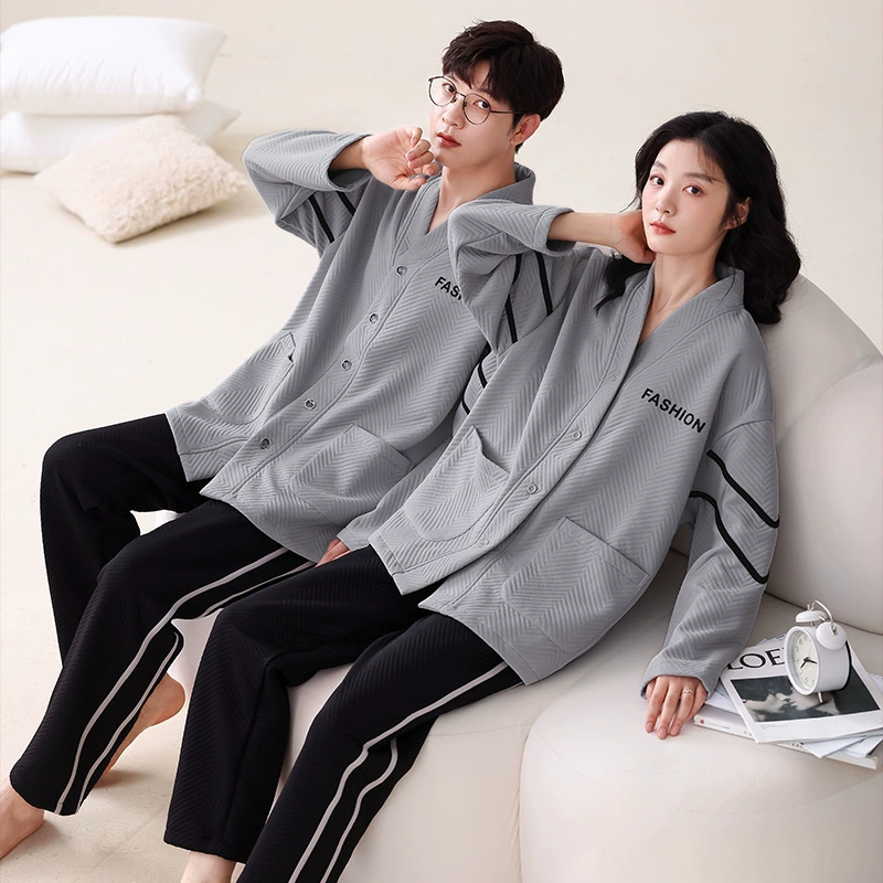Pijama for beloved, demi-season long-sleeve, set for leisure, oversize