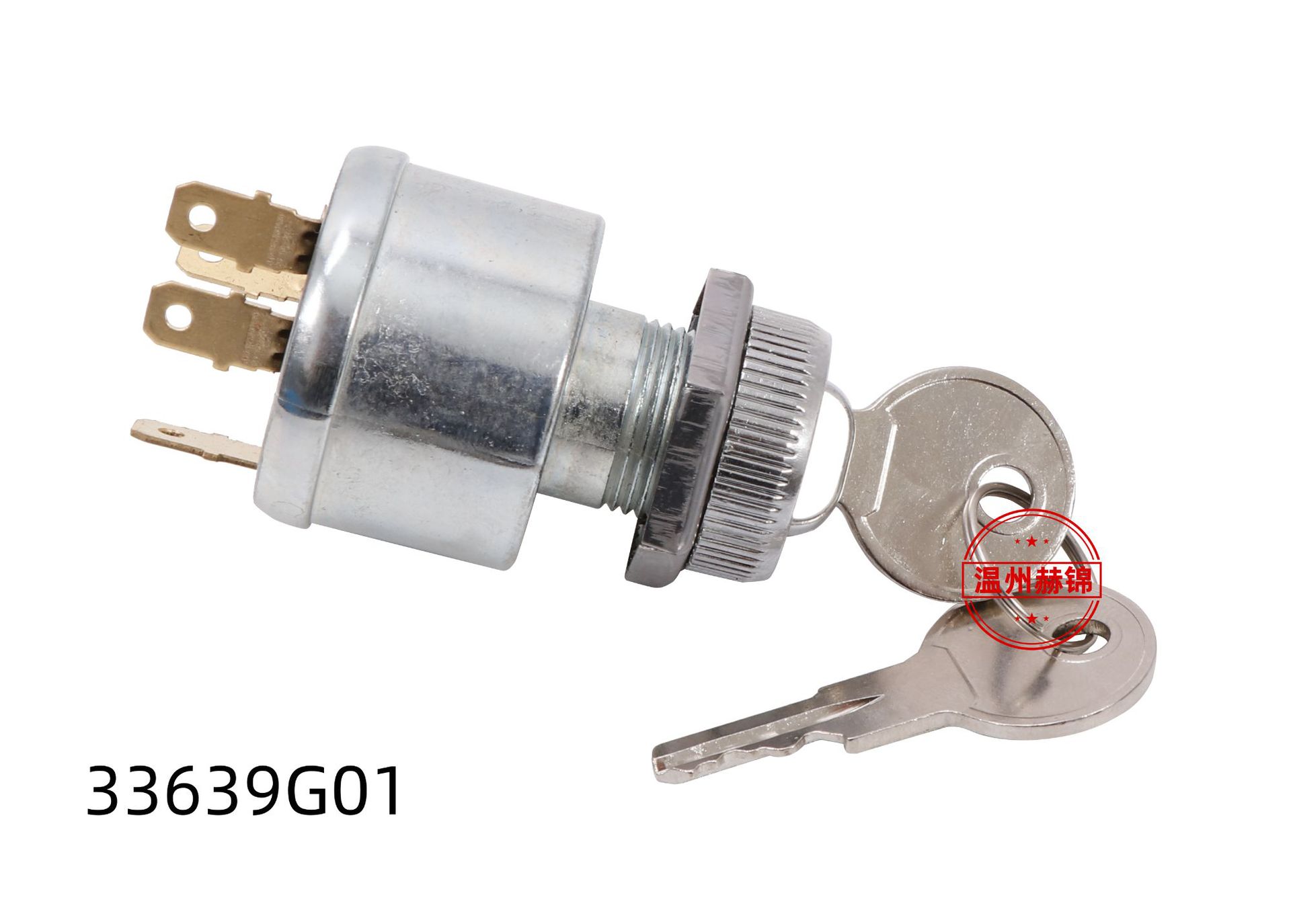 33639-G01 Golf Cart Ignition Starter Switch with Key for Sightseeing Cart, suitable for TXT EZGO
