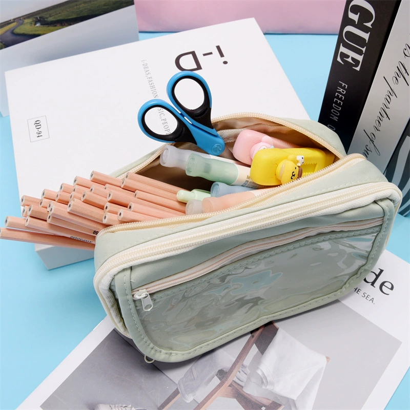 Большой сумка-ручка новая канцелярская сумка канцелярская коробка для студентов простой пенал для карандашей сумка для карандашей