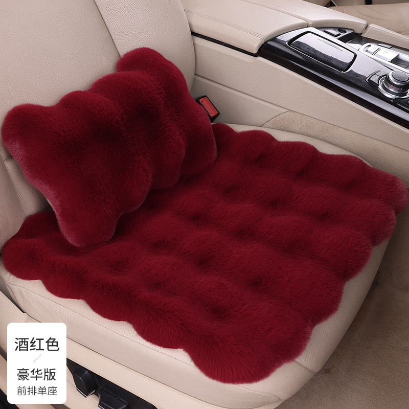 車のクッション冬の泡ウサギのぬいぐるみのクッションの3つのセットの全車のシートの車載のクッション|undefined